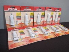 Lot 10 Apple iPhone USB Car Charger Power Adapter Cigarette Lighter, 5Ft Cable