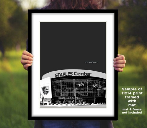 LOS ANGELES KINGS Arena Photo Picture STAPLES CENTER Skyline - 8x10 11x14 16x20 - Picture 2 of 7