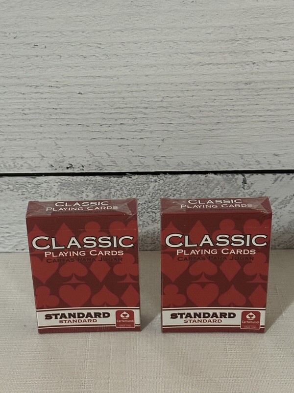 2-PACKS Cartamundi Classic Playing Cards - 52 cards per deck, Brand New & Sealed