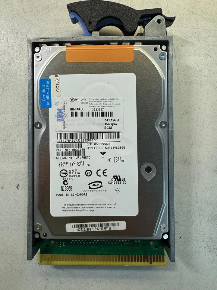 IBM 39J3697 141.12GB 15K RPM Ultra 320 SCSI 3.5" HDD - Image 3 of 4