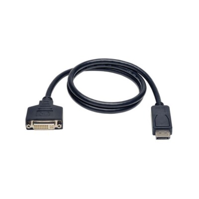 Tripp Lite Displayport To Dvi Cable Adapter, Converter For Dp-m To Dvi-i-f, 3-ft
