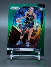 2024 Panini Prizm WNBA Green Prizm #4 JACY SHELDON Dallas Wings RC