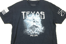 Grunt Style Mens Large Texas Flag Bigger Than The Storm T Shirt