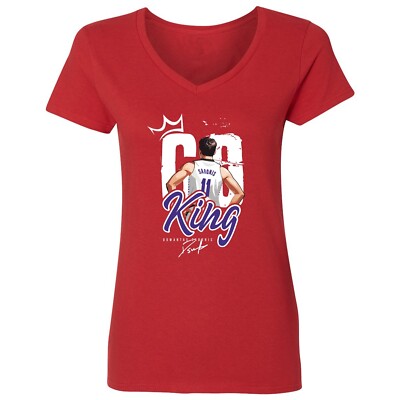 Go King Sabonis Basketball Tee - Sacramento Fans Ladies' V-Neck Tshirt