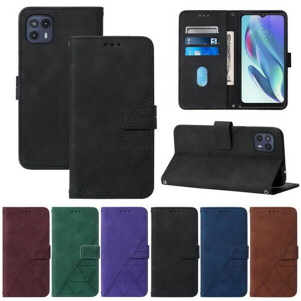 Flip Emboss Leather Wallet Phone Case For ZTE Blade A52 A55 A73 A35 A53 + A75 - Image 2 of 4