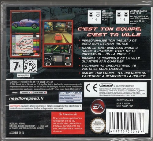 NEED FOR SPEED OWN THE CITY / NINTENDO DS / NEUF SOUS BLISTER D'ORIGINE / VF - Bild 3 von 3