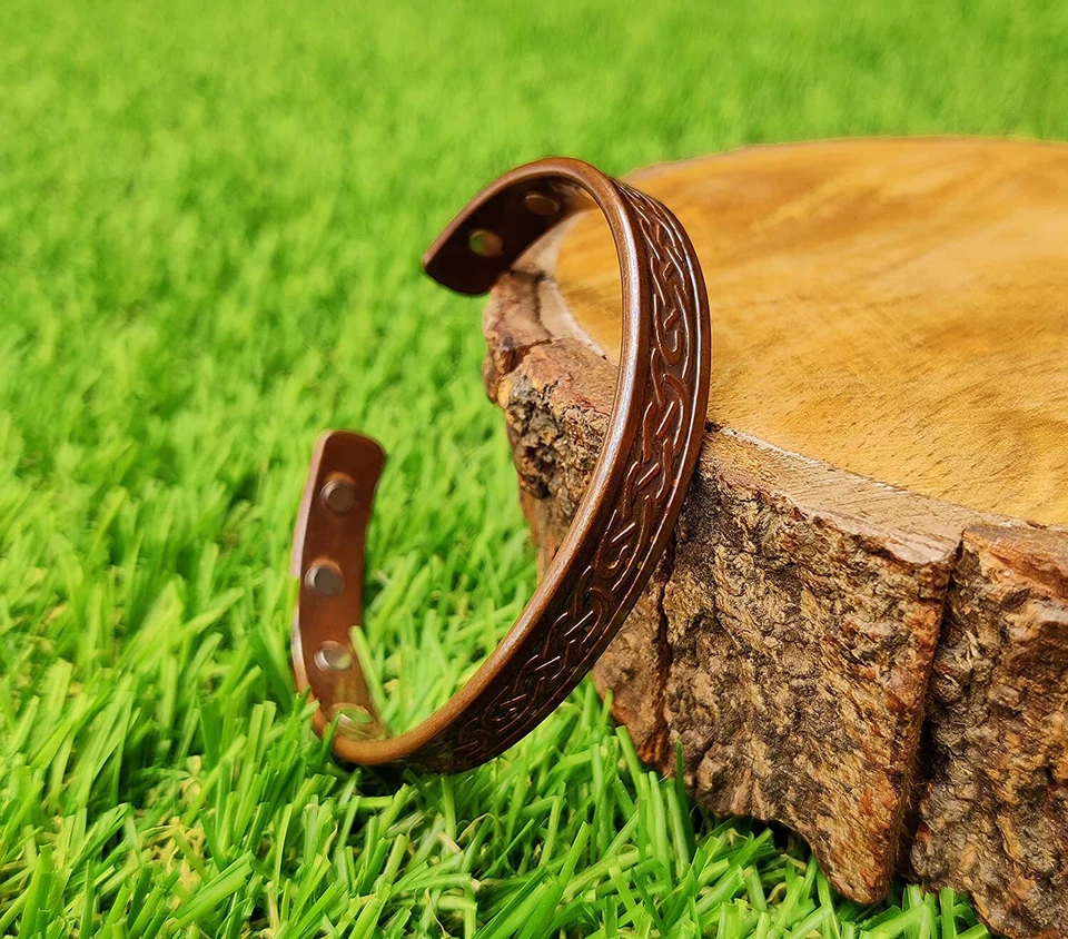 Pulseras de cobre para alivio del dolor articular y artritis pulsera magnética de cobre. Foto 3 de 4