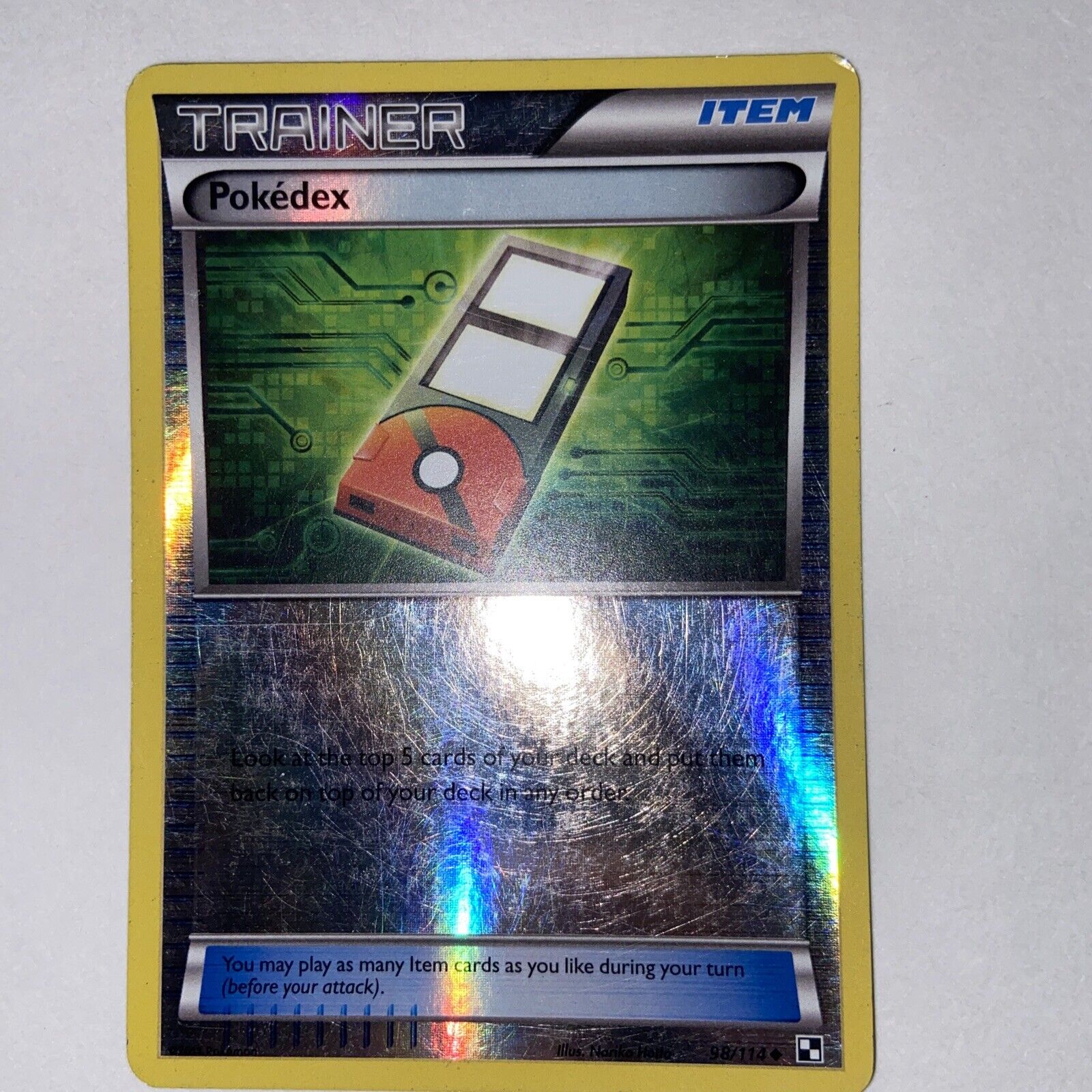 Pokémon TCG Pokedex Black and White 98/114 Reverse Holo Uncommon