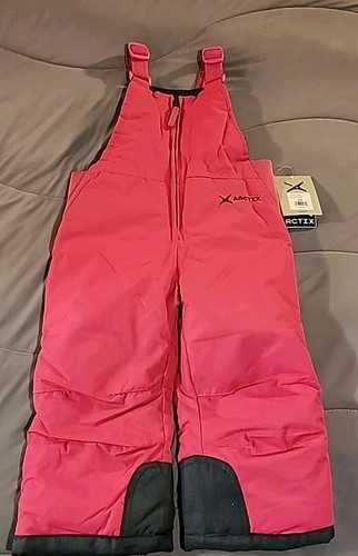 NWT Arctix 5K Girl's 24M Toddler Bib Snowpants Pink Insulated Overalls - Picture 3 of 14