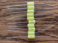 Qty 10 New .005 uf 2000v Yellow Film Capacitors Guitar Tube Amp Axial 2kv MPT