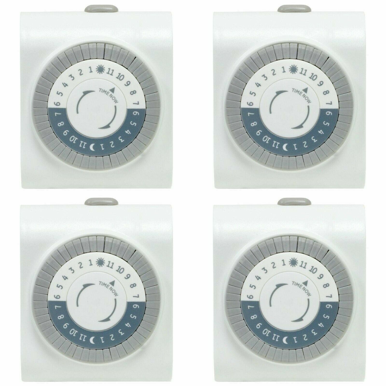 4Pack Defiant 15 Amp 24 Hour Indoor Plug In Mechanical