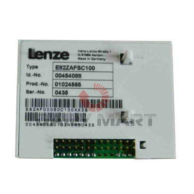 Lenze E82ZAFSC100 INVERTER SERIES 8200 VECTOR ACCESSORIES STANDARD I/O PT NEW