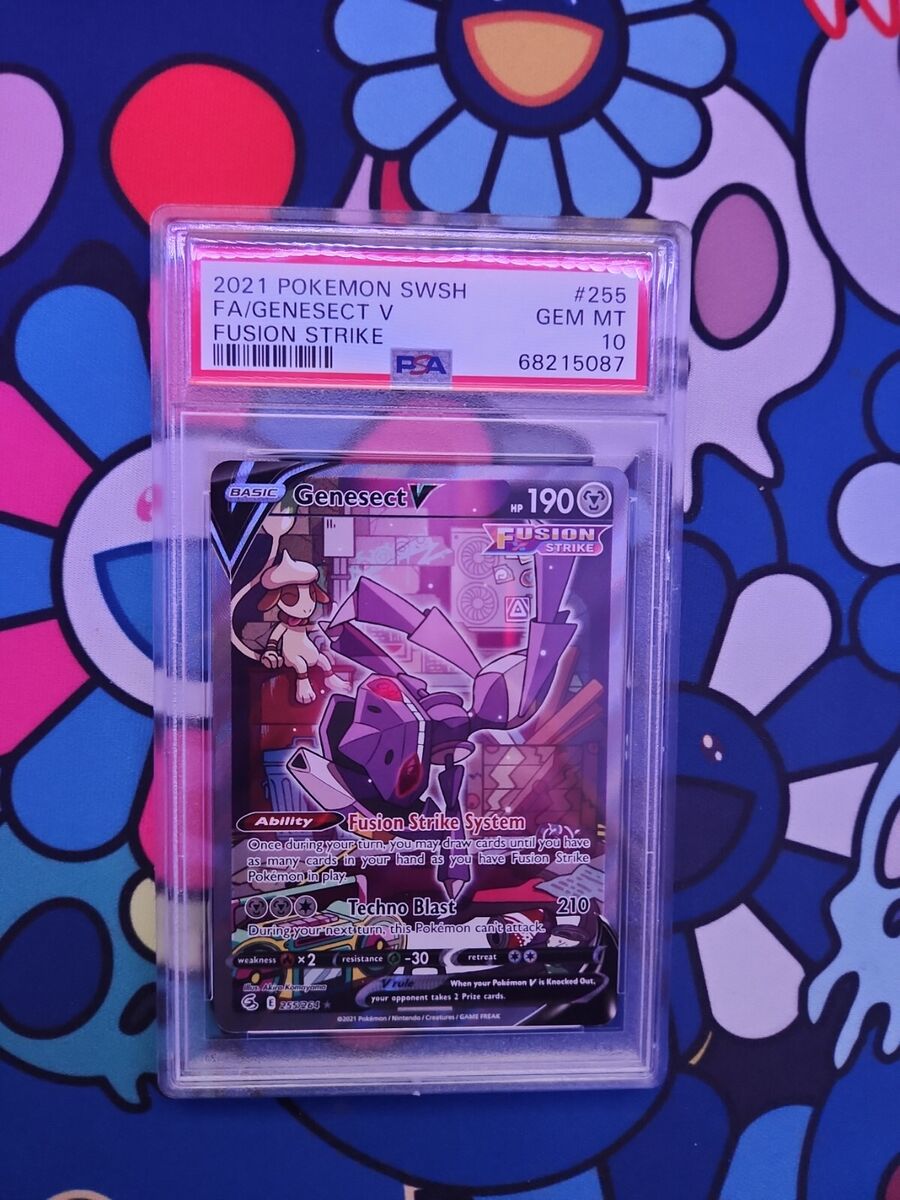 PSA 9 Genesect V 255/264 Full Alternate Art Fusion Strike 2021 Pokemon  Card, Hobbies & Toys, Toys & Games on Carousell