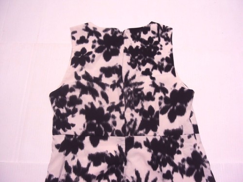 Lark & Ro Women Printed Sleeveless Asymmetric Faux Wrap Dress Floral Black XS - Picture 8 of 8