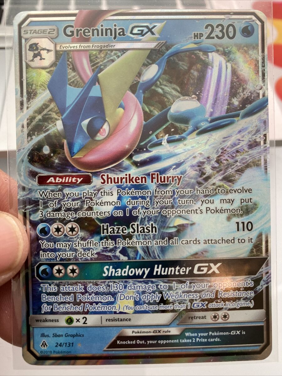 Greninja GX 24/131 Forbidden Light Full Art Pokémon Card NM Greninja GX 24/131 Forbidden Light Full Art Pokémon Card NM