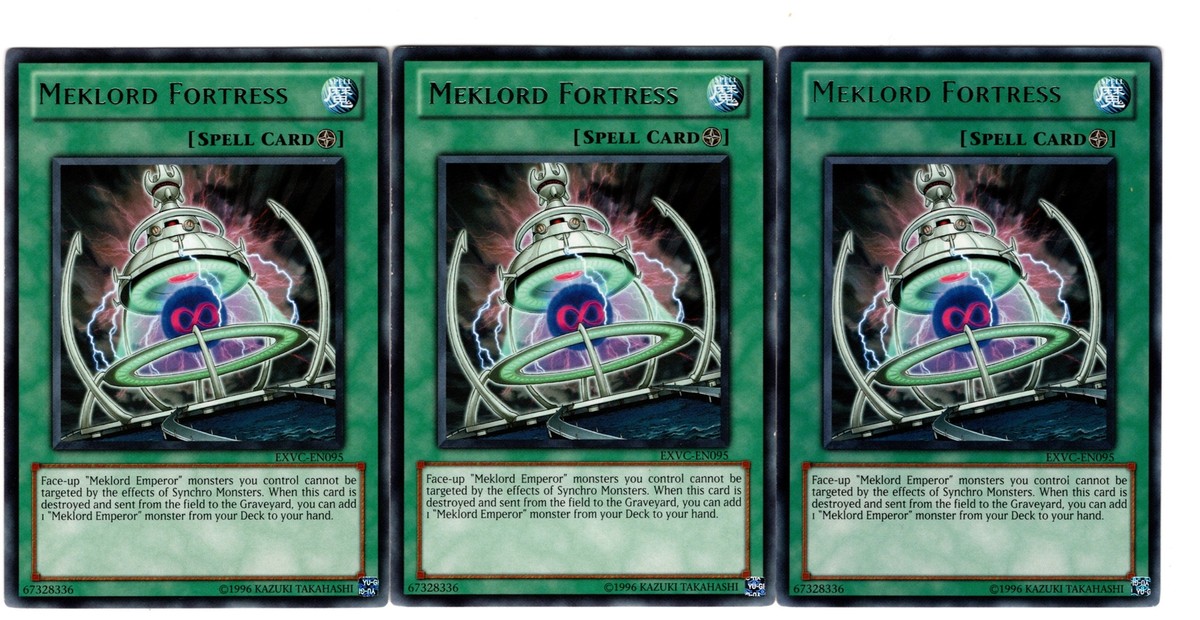 Yugioh - 3X Meklord Fortress - Rare - Unlimited - EXVC-EN095 - Near Mint |  eBay