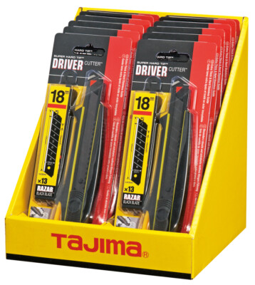 Tajima DC560 DRIVER Cuttermesser / Cutter Set mit 13 superscharfen Klingen,18mm