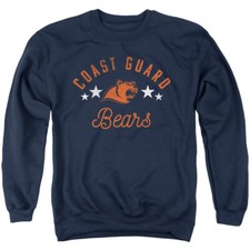 Coast Guard Academy Adult Crewneck Sweatshirt Bears, Navy, S-3XL
