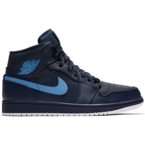 Nike Air Jordan 1 MID Sneaker Herren Schuhe Obsidian 554724-405 Nike Air Jordan 1 MID Sneaker Herren Schuhe Obsidian 554724-405
