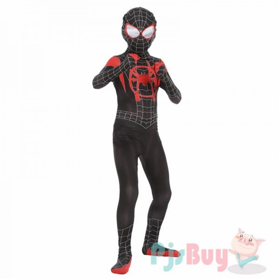 Fantasia fantasia fantasia homem-aranha preto cosplay crianças meninos - Imagem 3 de 4