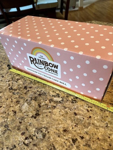 EMPTY BOX Original Rainbow Cone Ice Cream Shop Cake Roll Chicago Beverly Icon 26 - Picture 14 of 20