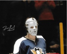 DENIS HERRON Autographed Signed 8 x 10 Hockey Photo Pittsburgh Penguins COA