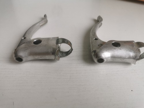 VINTAGE Retro Road bike Non Aero Weinmann Brake Lever Set Eroica Rare drop bar - Bild 5 von 8