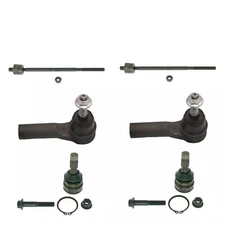 Kit Front 2 Inner & 2 Outer Tie Rod Ends 2 Lower Ball Joints Ford Mustang 05-09