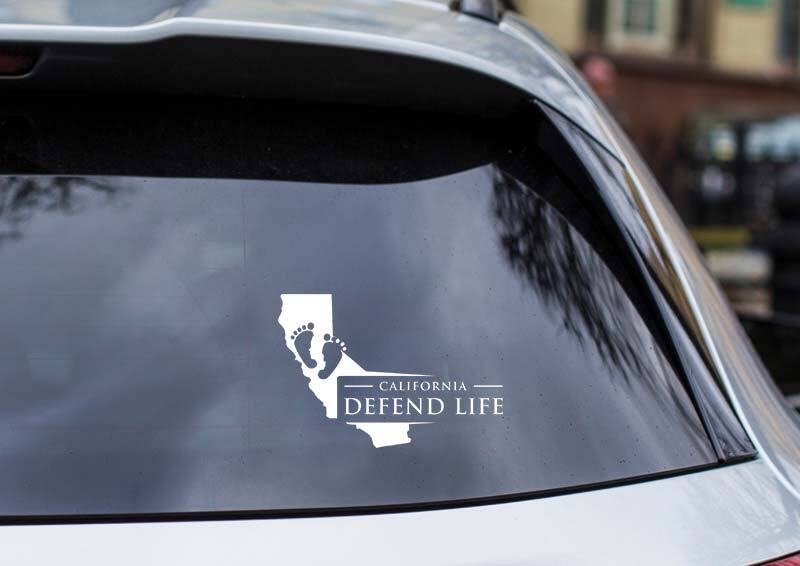 California Vinyl Cut-Out Pro-Life Vinyl Cut-Out Sticker
