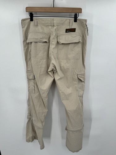 Abercrombie Vintage 90s Y2K Cargo Utility Parachute Pants Womens Size 12 - Picture 2 of 9