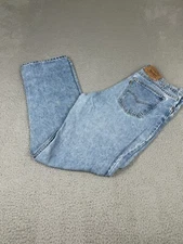 VINTAGE Levis 517 Jeans Mens 37x32 Blue Stonewash Relaxed Bootcut Orange Tab USA