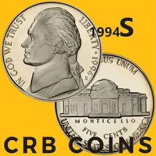 1994-S Proof Jefferson Nickel - (UNC) KM#192 - N94S