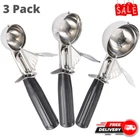 Cookie Scoop Set, Dough Scoopers For Baking, Ice Cream W/ Trigger 18/8 Steel 3Pc
