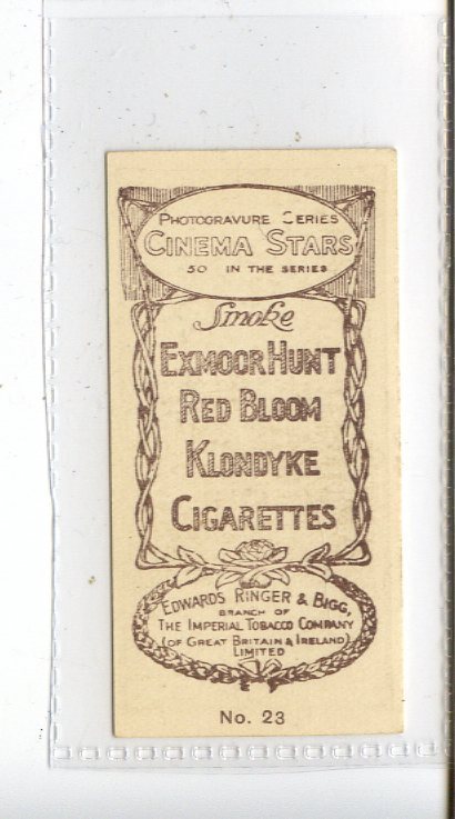 (Jc7619-100) EDWARDS RINGER & BIGG,CINEMA STARS,CHARLES RAY,1923,#23 | eBay