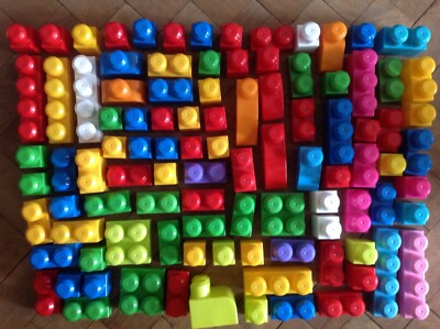 100 Mega Bloks First Builders Steine Maxi Mega Bloks in gutem Zustand 
