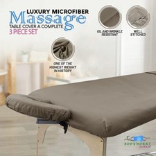 Microfiber Massage Table Sheet 3pcs Set Flat Fitted Facial Bed Covers Colors