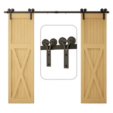 4-20FT Sliding Barn Door Hardware Heavy Duty Kit for Single/Double/Bypass Door