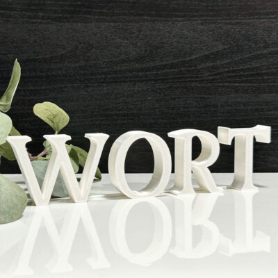Personalisiert 3D Schriftzug Individuell Text Geschenk Valentinstag Name Schild