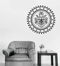 Wall Vinyl Decal Picture Pattern Cycrle Mandala Meditation Decor (n1177)