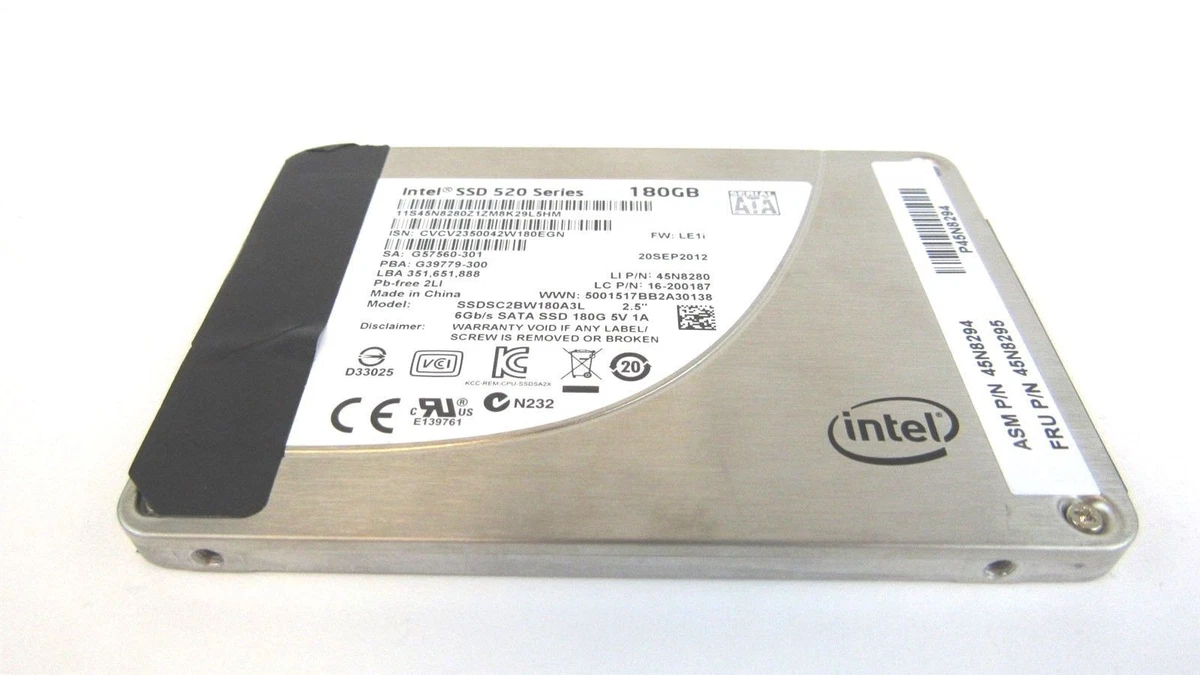 内蔵型SSD Intel SSD 5 180GB M.2 80mm SATA III Preços baixos em Intel SATA III 180 GB unidades de disco rígido