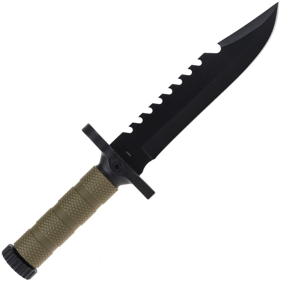 HMVKFXB02 Humvee Next Gen Survival Knife Stainless Blade Rubber Handle Compass - Bild 2 von 4