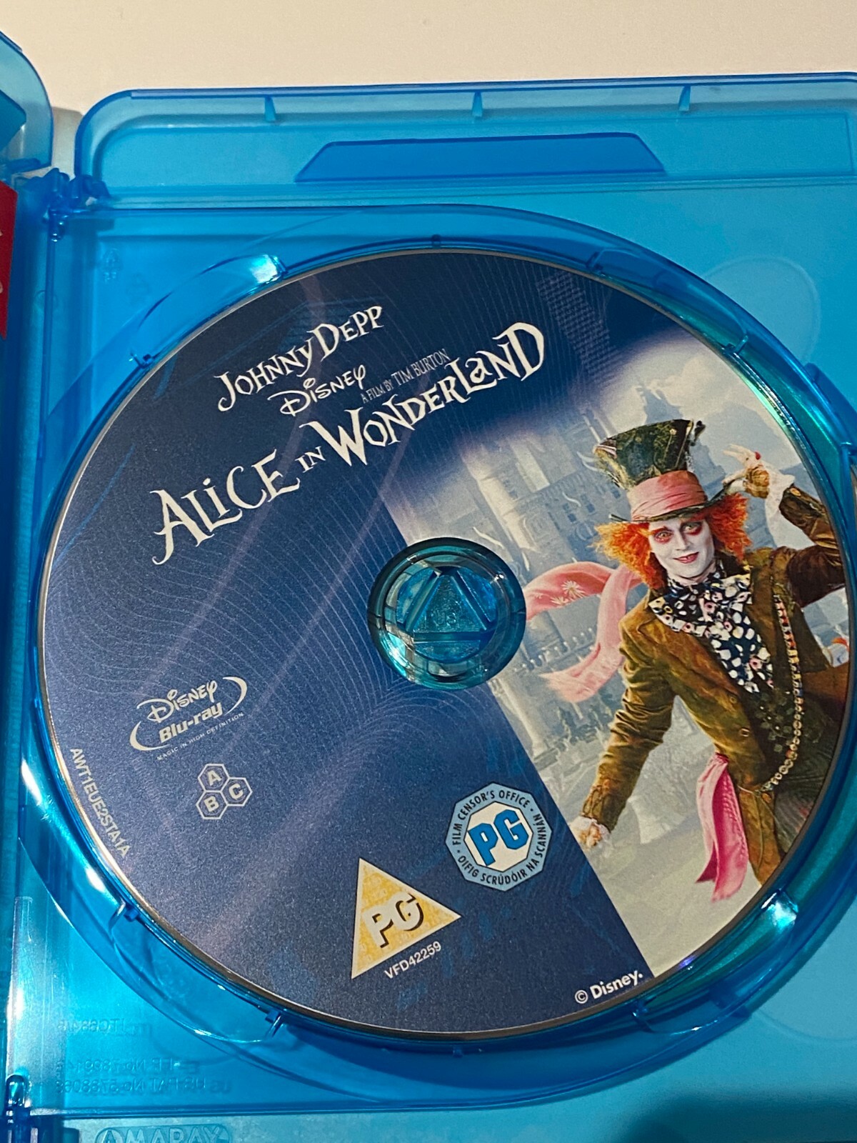 Disney and Tim Burton Alice in Wonderland Johnny Depp Blu Ray DVD | eBay UK
