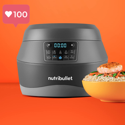 NutriBullet EveryGrain Rice Cooker – 10-Cup Capacity, 5 Cooking Modes, Dark Grey - Picture 10 of 12