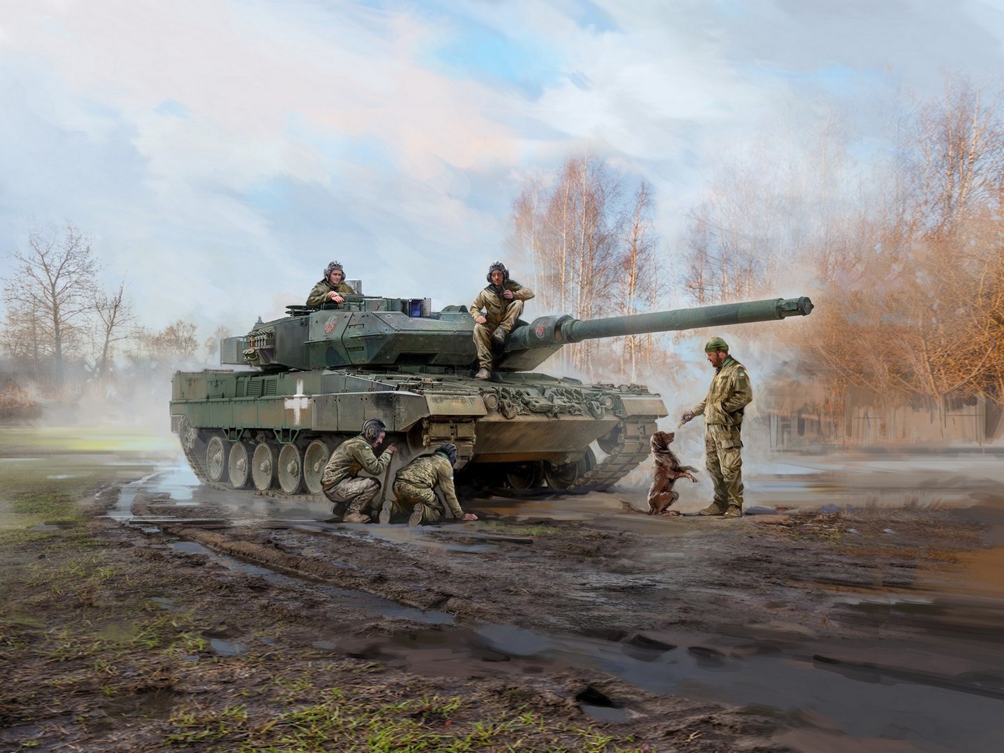 ICM 1:35 Leopard 2A6 of the Armed Forces of Ukraine with Crew Plastic Model Kit
