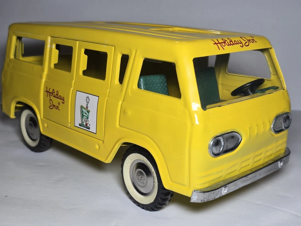 Juguetes de nylint vintage años 60 Holiday Inn Ford Econoline furgoneta acero prensado EE. UU. Foto 4 de 4
