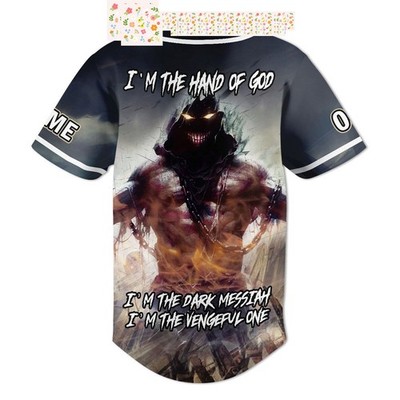 Disturbed I m The Hand Of God Personalized Baseball Jersey