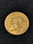 US 1910 $2.50 Indian Head 0.900 GOLD COIN United States Gift FREE Shipping