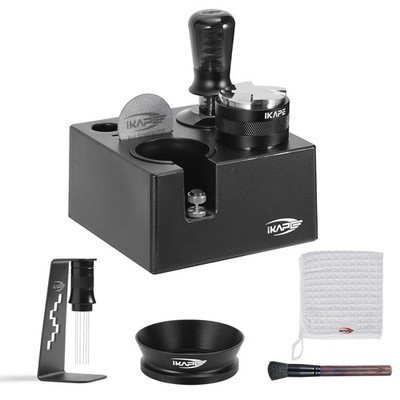 IKAPE 58mm Black Espresso Tool Set 8 IN 1, Coffee Tamper, 58MM, 