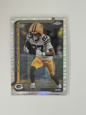 2025 Topps Chrome #106 Romeo Doubs Pulsar Refractor Green Bay Packers