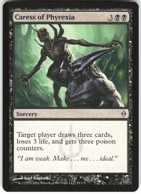 Caress of Phyrexia 53 New Phyrexia NPH U MTG Magic The Gathering U LP
